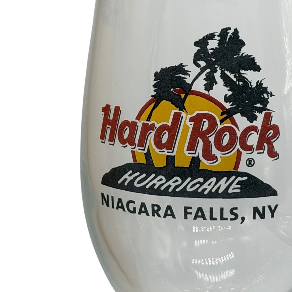 Hard Rock Cafe‎ Hurricane Glass Niagara Falls NY Collectible Barware